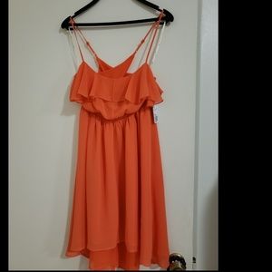 Tangerine Spaghetti Cross Dress